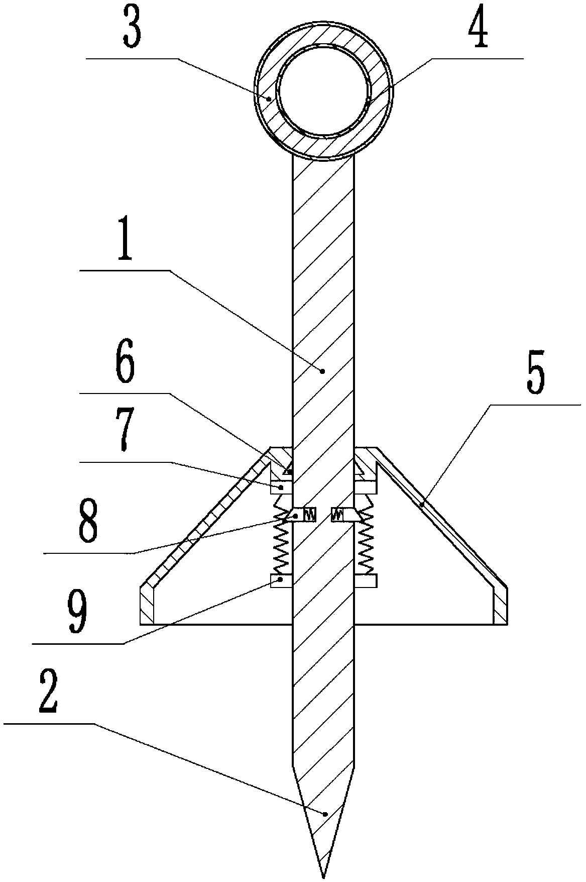 Installation construction technology of open mounted lightning receiving strip supported by casing pipe