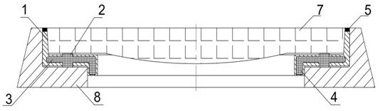 Inspection well lid supporting pad and manufacturing method thereof