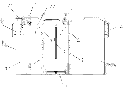 New rural domestic sewage nitrogen and phosphorus removal purification system