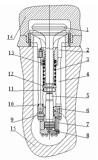 Replenishing valve for hydraulic system of press