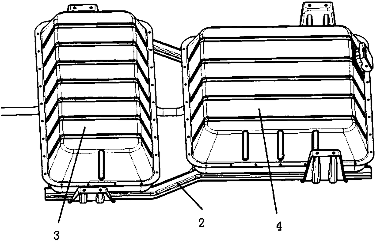 Power battery layout and fixed connection structure