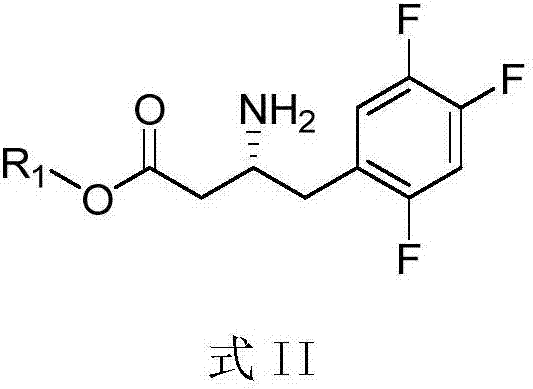 Purpose of compound for preparing Sitagliptin and Sitagliptin preparation method