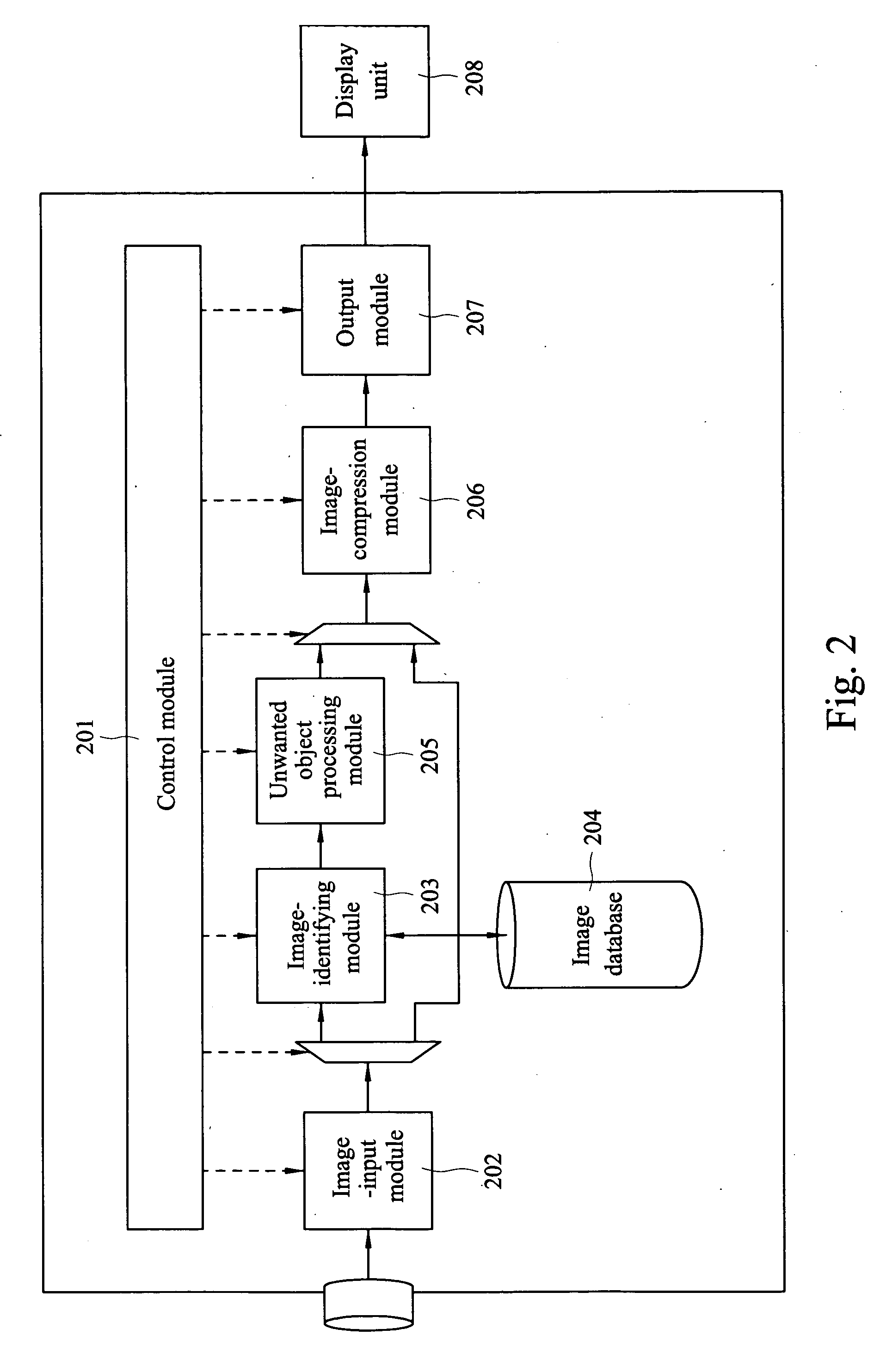 Image-capturing device and method for removing strangers from an image