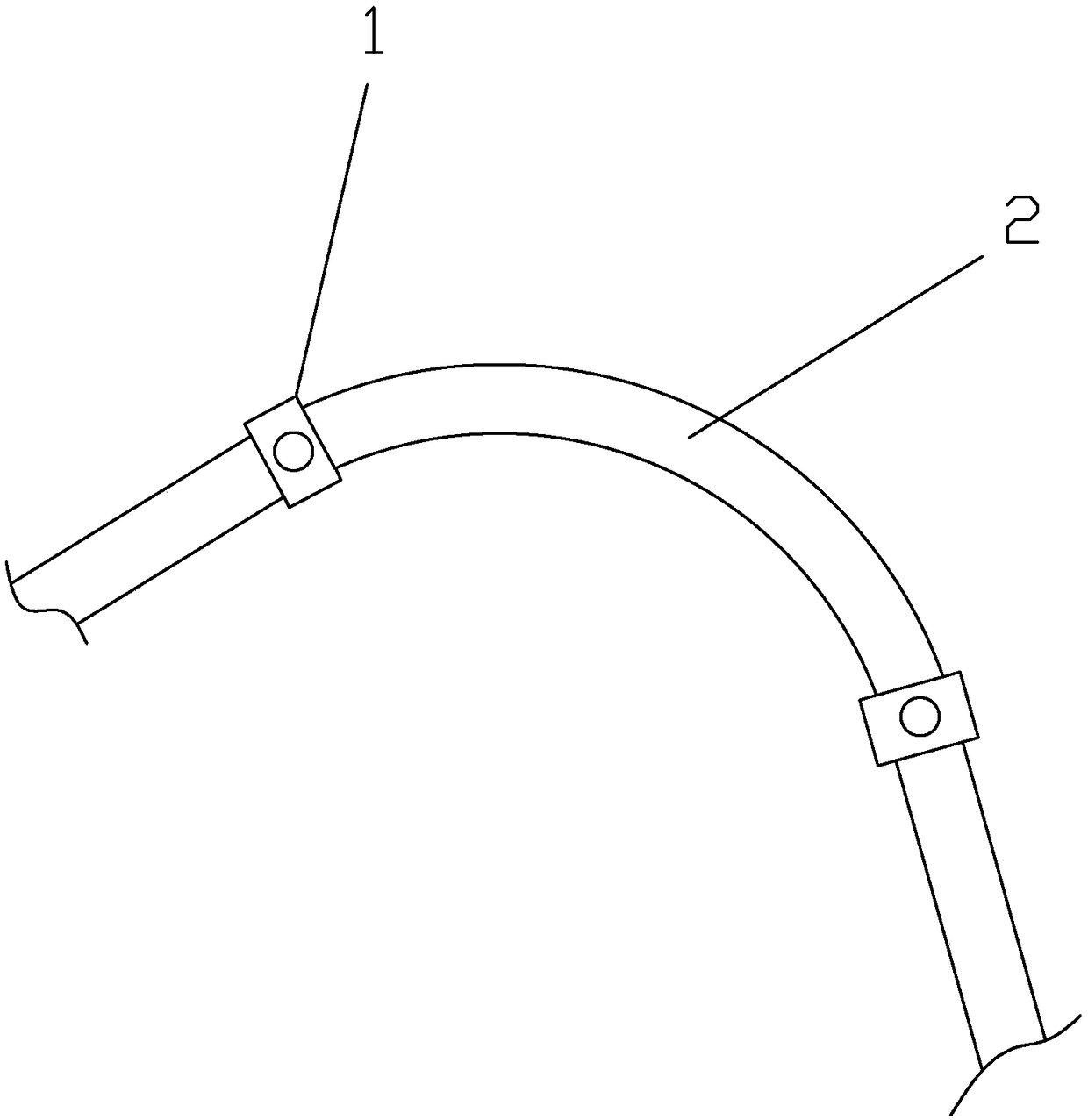 Device used for controlling bending radius of cable and use method thereof