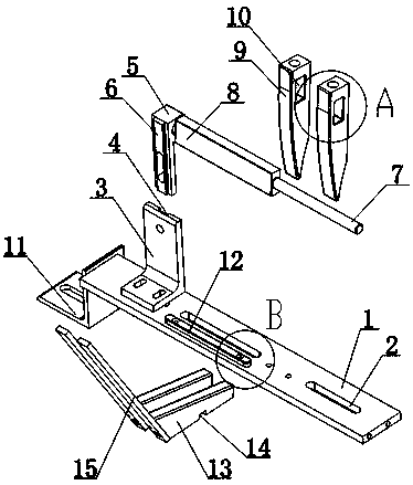 Sleeved mounting device used for painting inner-circular outer-square steel pipe