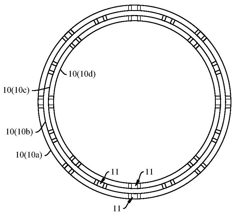 Wind power tower drum, wind turbine and construction method of wind turbine