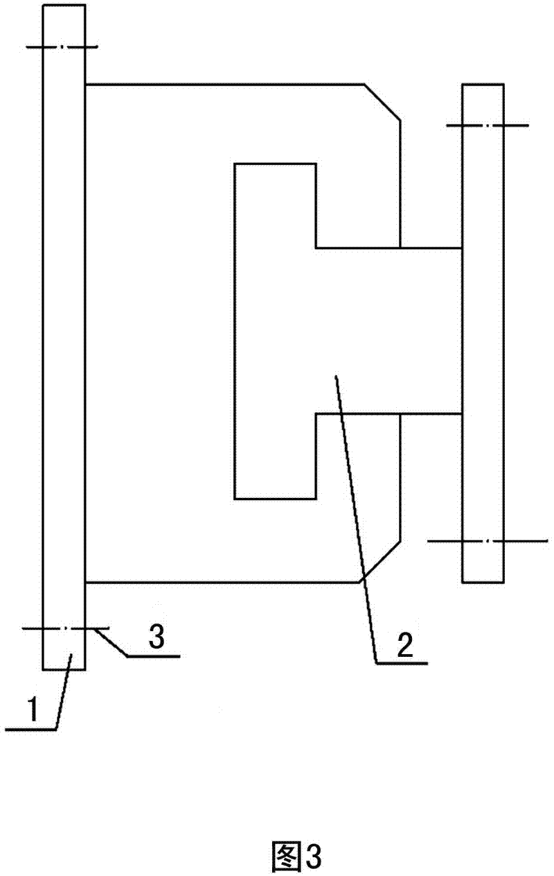 T-shaped connector for new and old buildings and construction method thereof