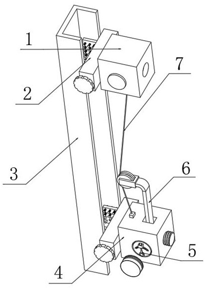 Steel structure building welding main beam monitoring device