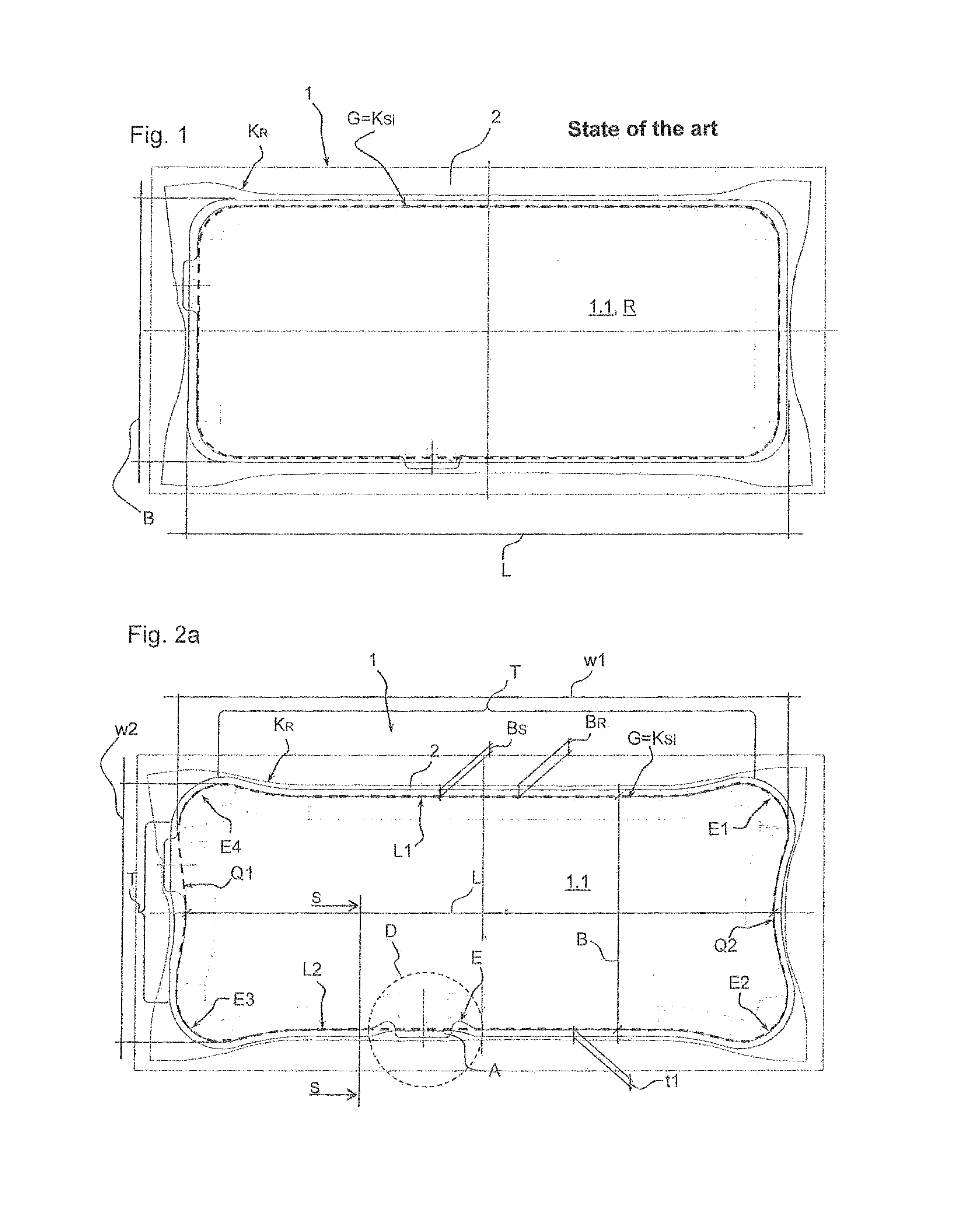 Exhaust gas muffler for internal combustion engines and deep drawing tool therefor