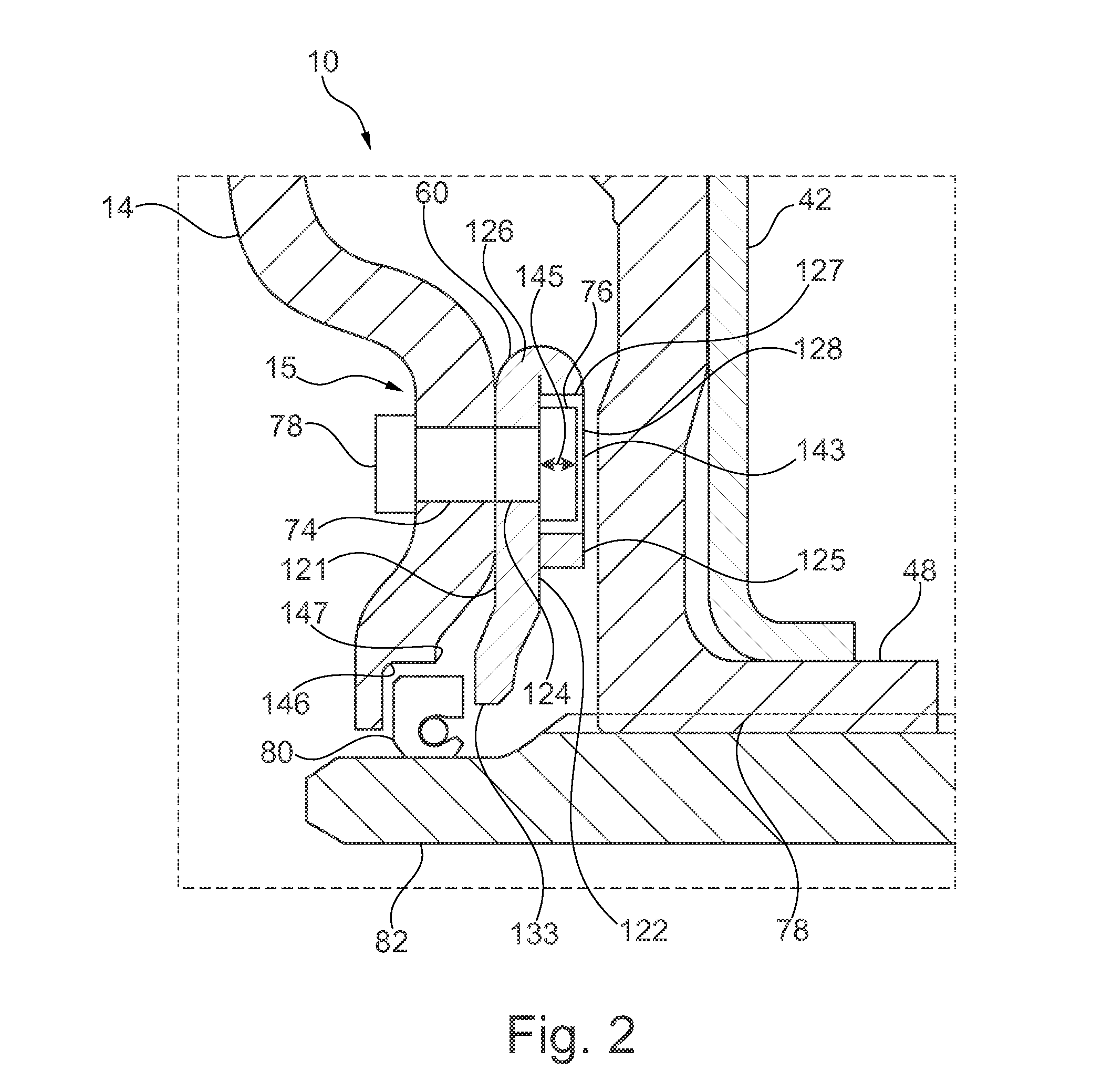 Folded seal retention plate with thrust surface