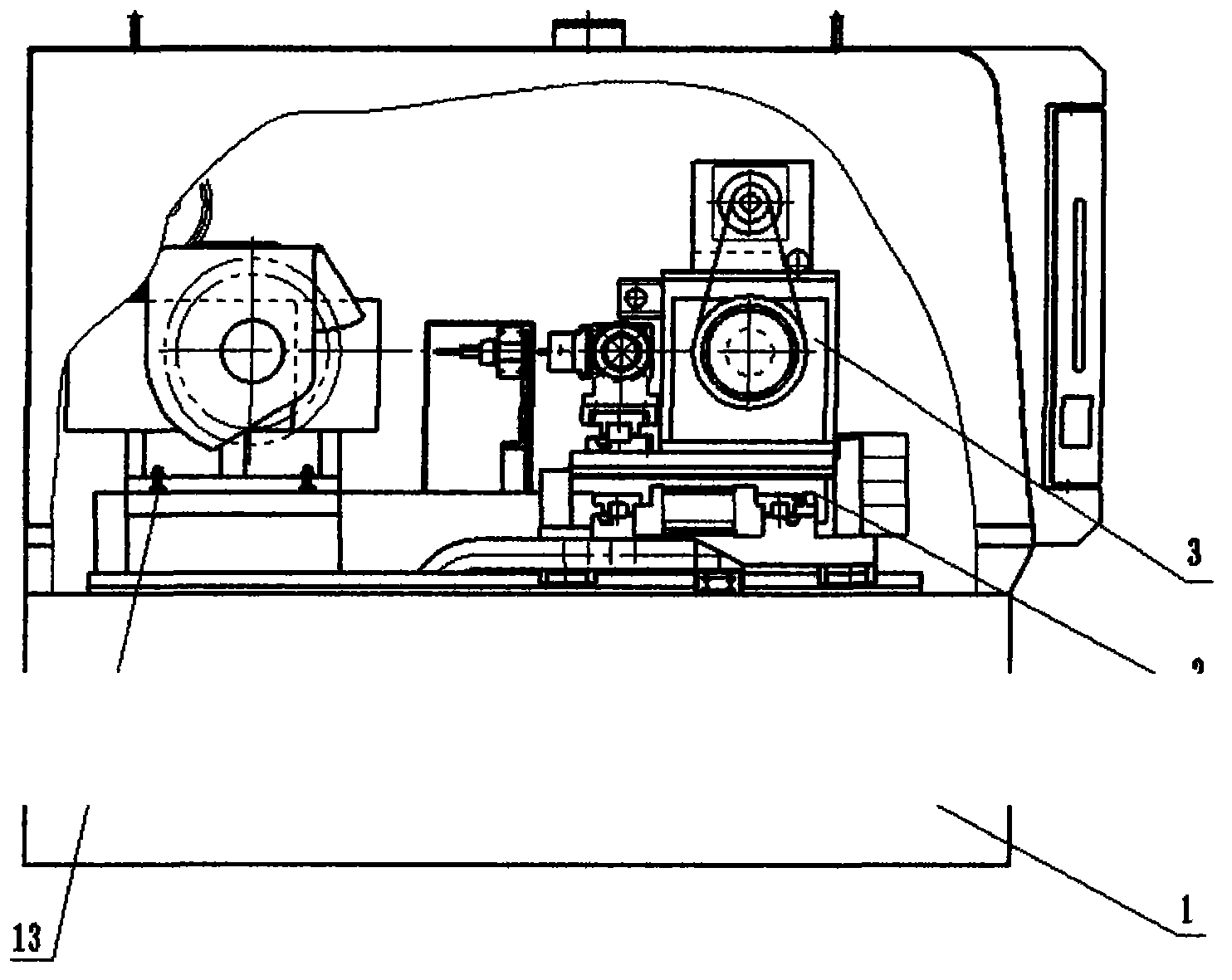 Center complete machine for internal thread grinding