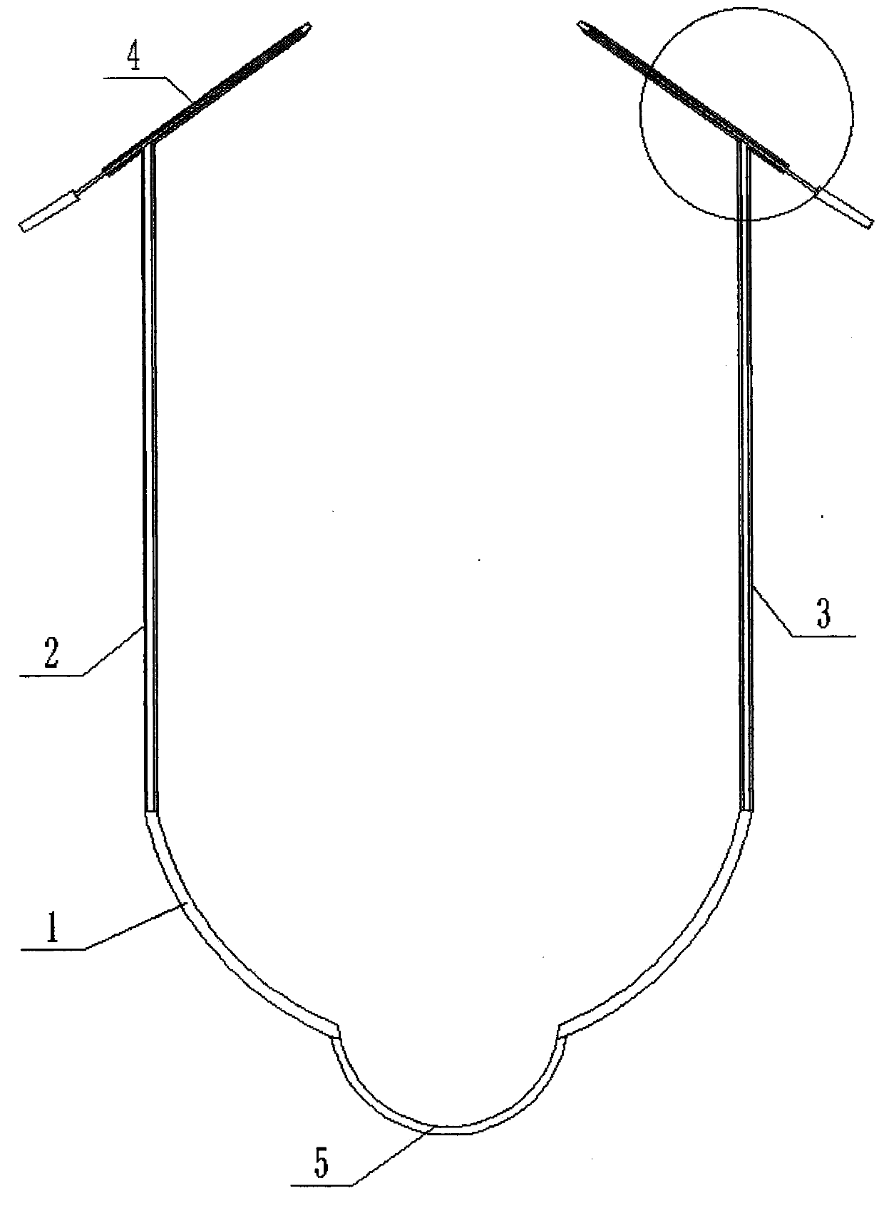 Double-tube type lacrimal passage drainage device