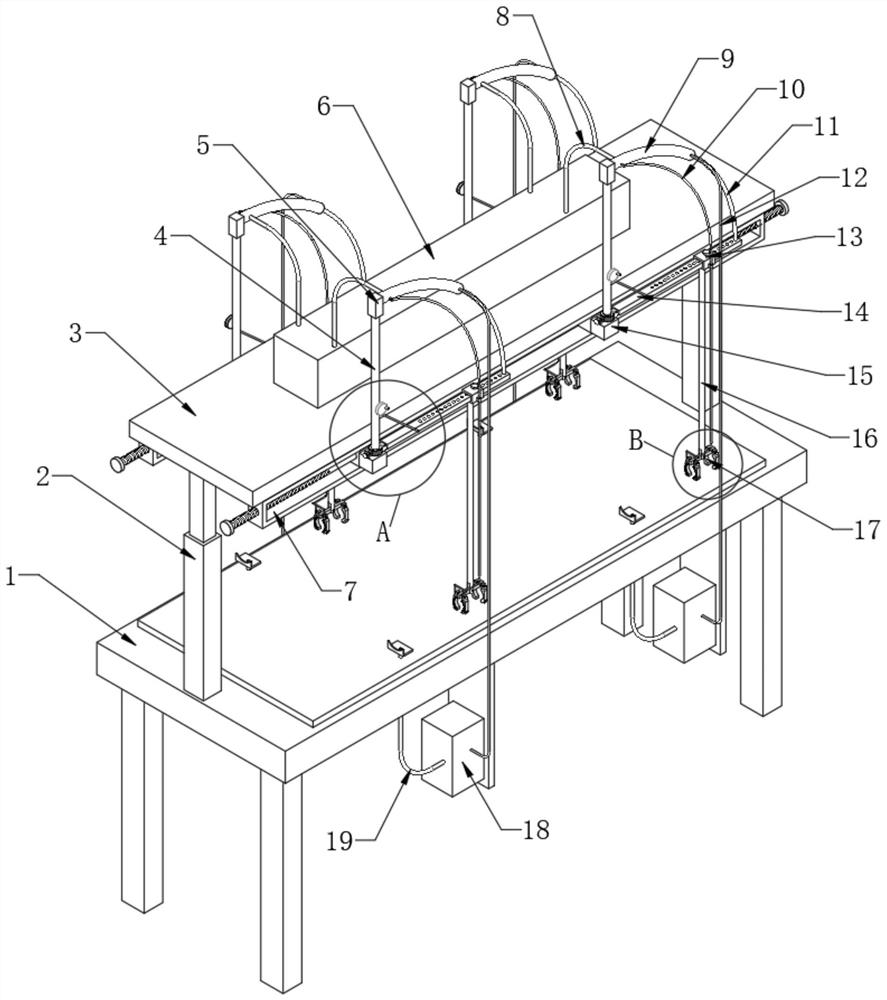 Limb traction device for burn department operation