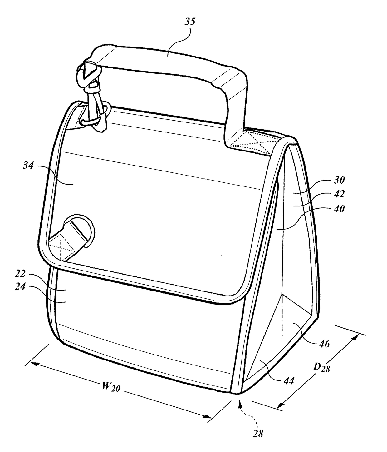 Insulated container with thermal storage liner