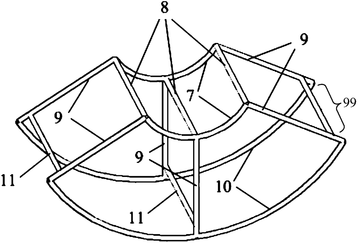 Installing and fixing structure and construction fixing method of steel-concrete connecting pieces and perforated steel bar