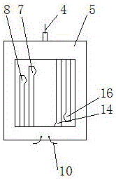 Single-drawing-line slide block type gear shifting device of miniature speed changing box of bicycle