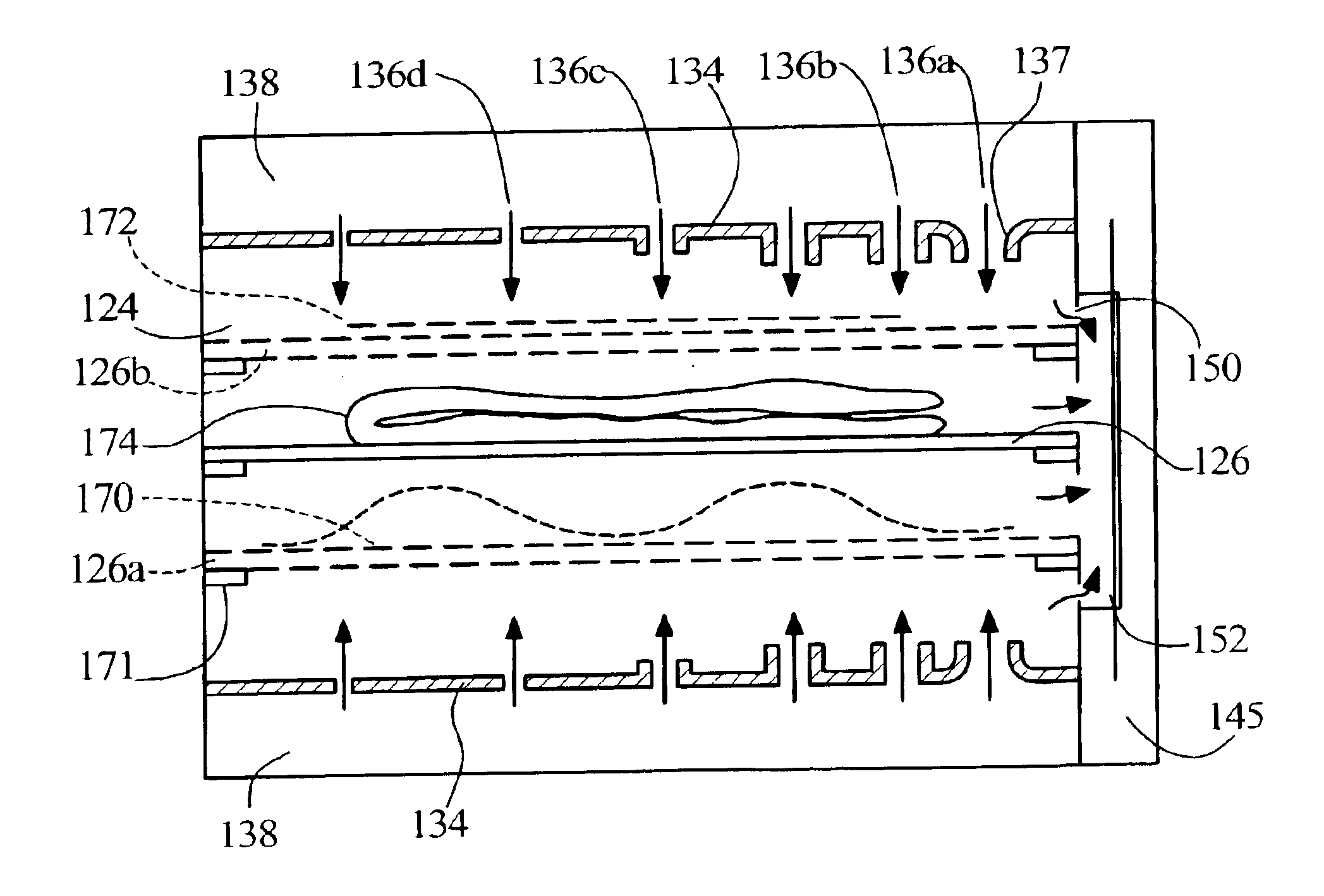 Stationary clothes drying apparatus with jet nozzles