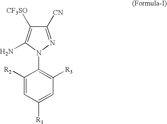 Process for the preparation of Fipronil, an insecticide, and related pyrazoles