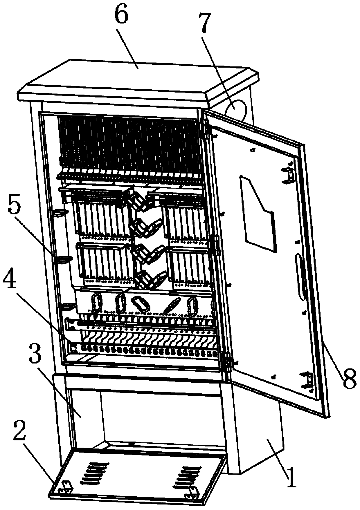 High-capacity optical cable distribution box