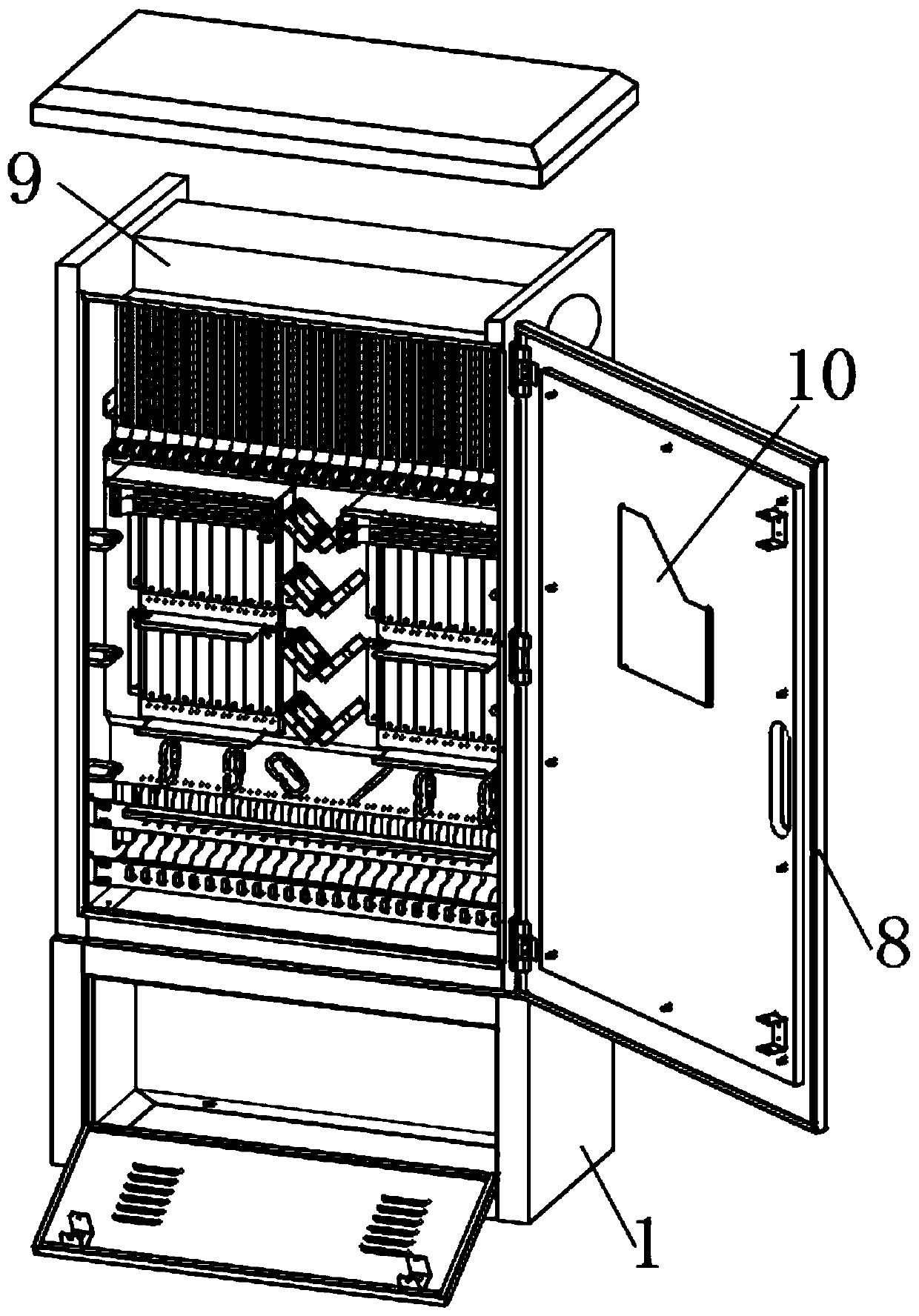 High-capacity optical cable distribution box
