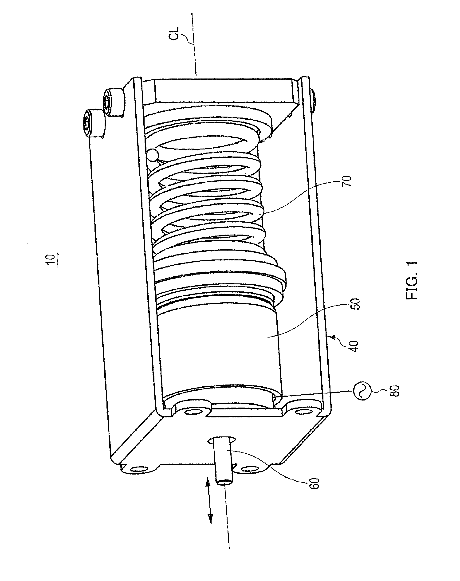 Linear actuator, electric brush, electric cutting machine and electric air pump