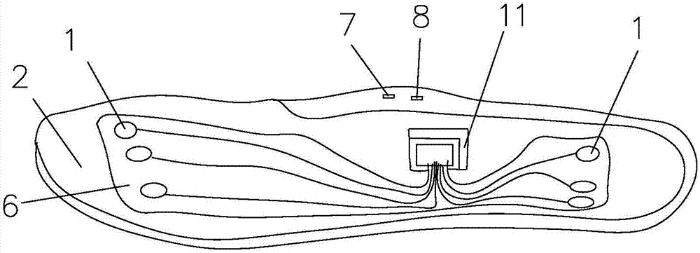 Intelligent wearing device for monitoring foot sports