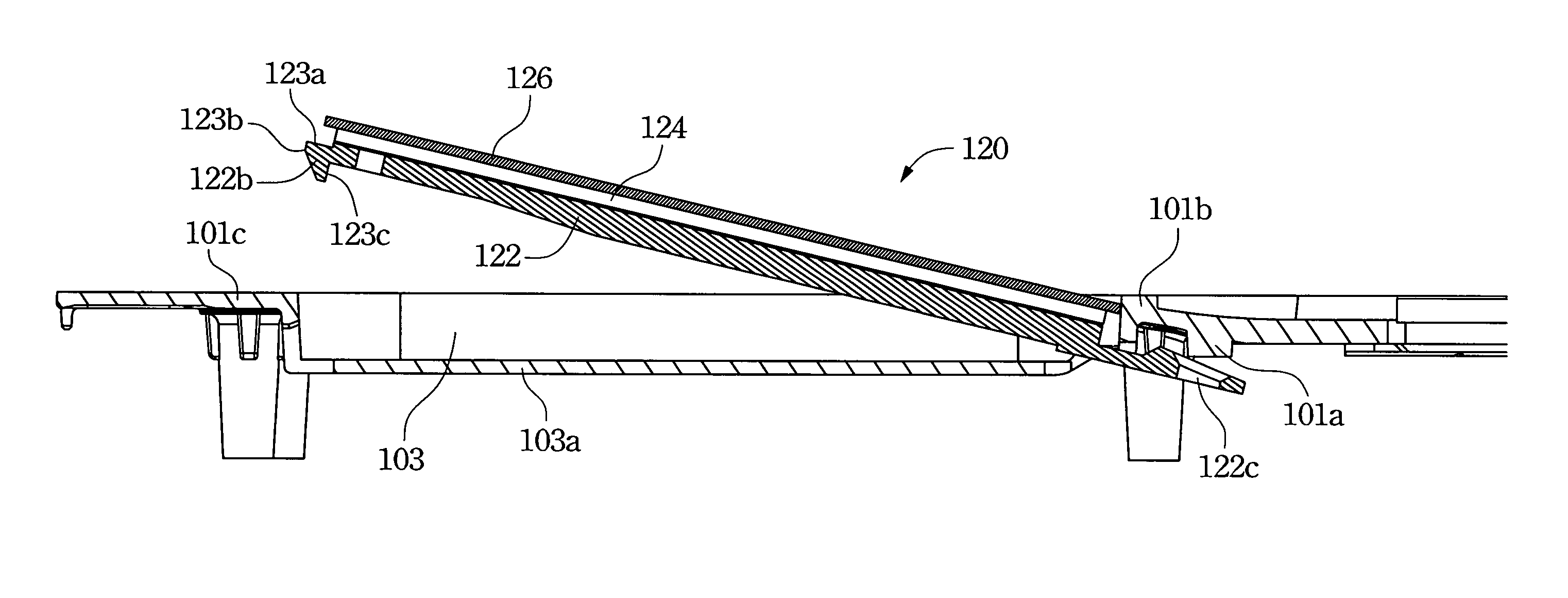 Touch pad module assembly structure