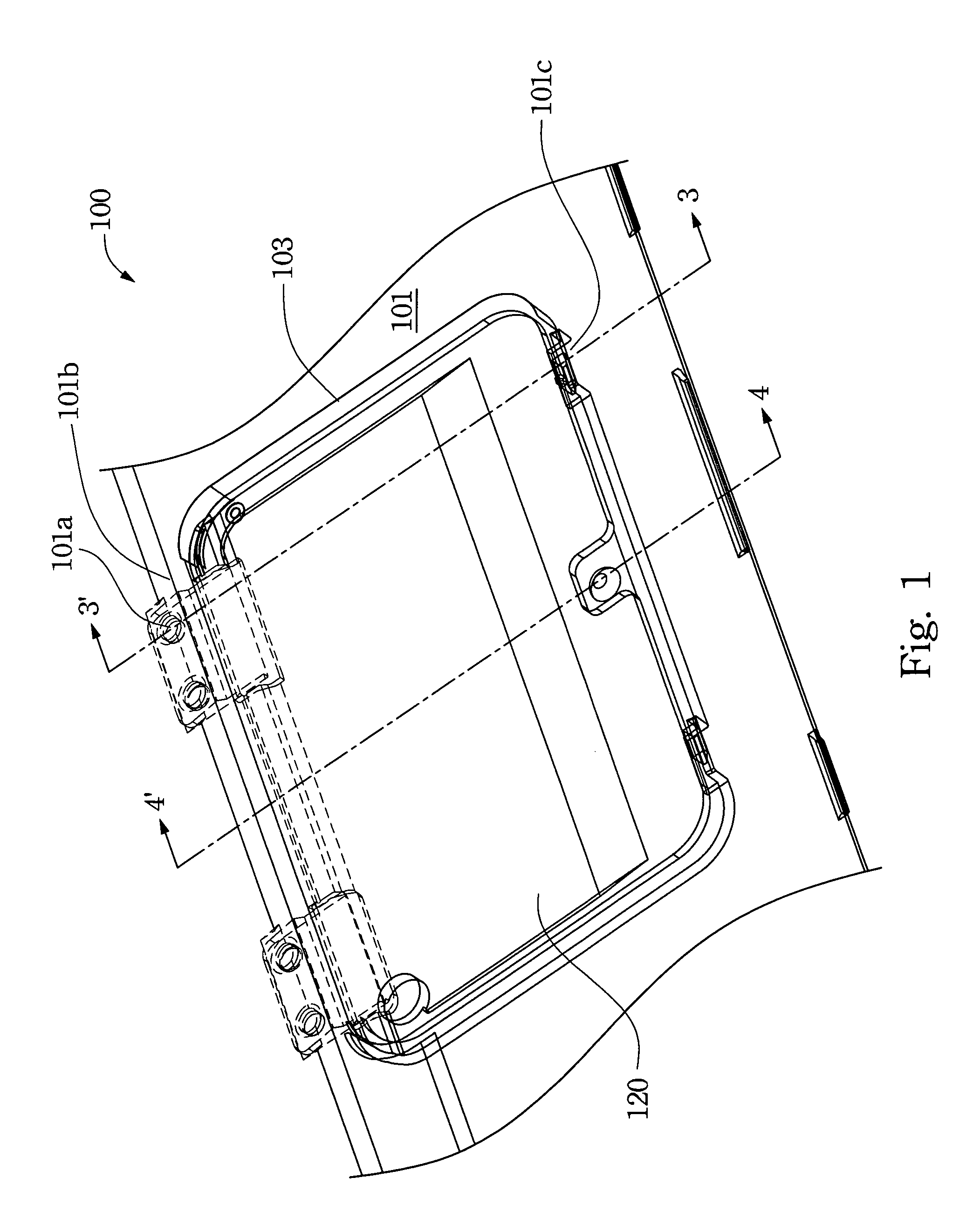 Touch pad module assembly structure