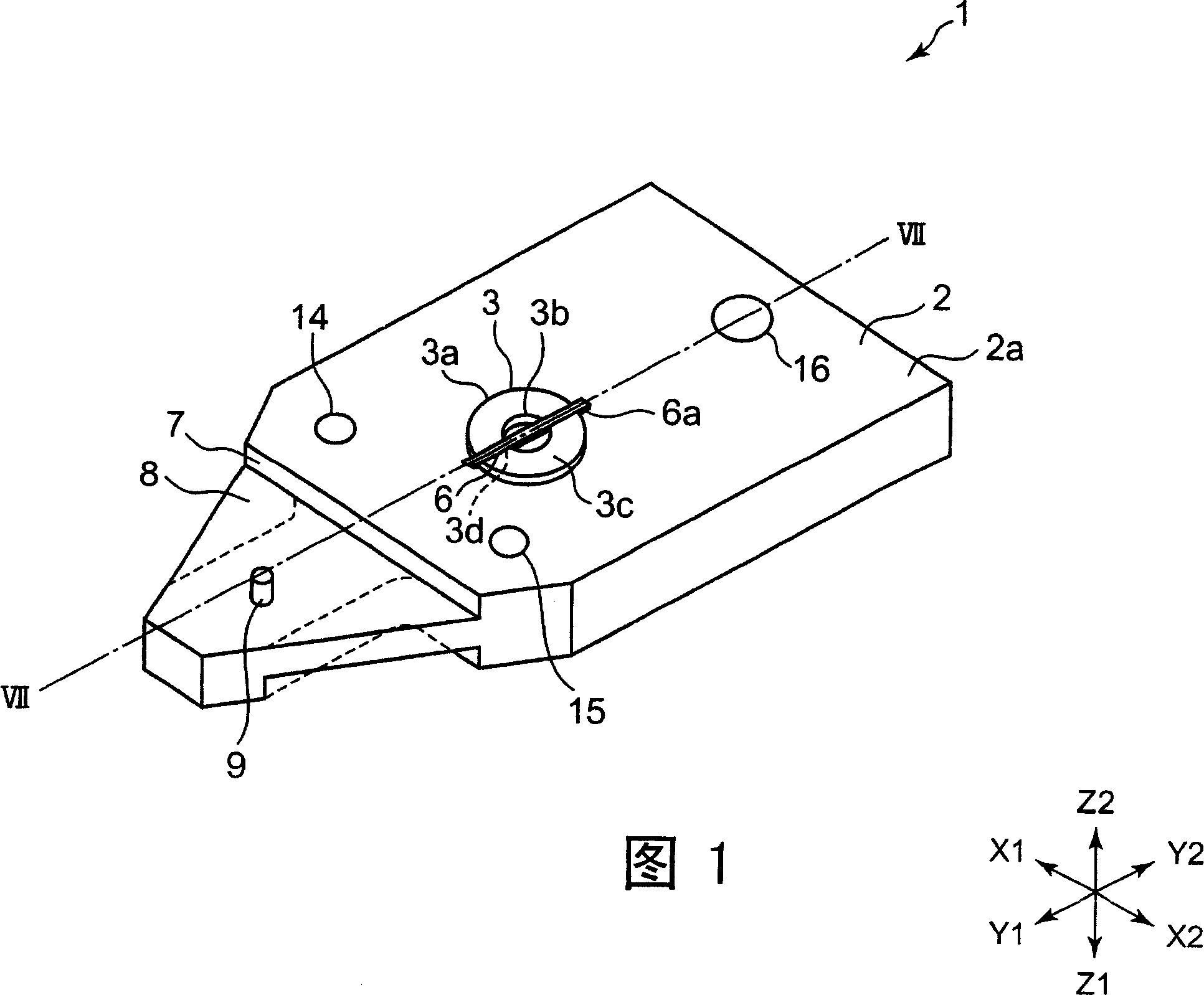 Clamp for fixing magnetic head assembly and measuring method of rising quantity using the same