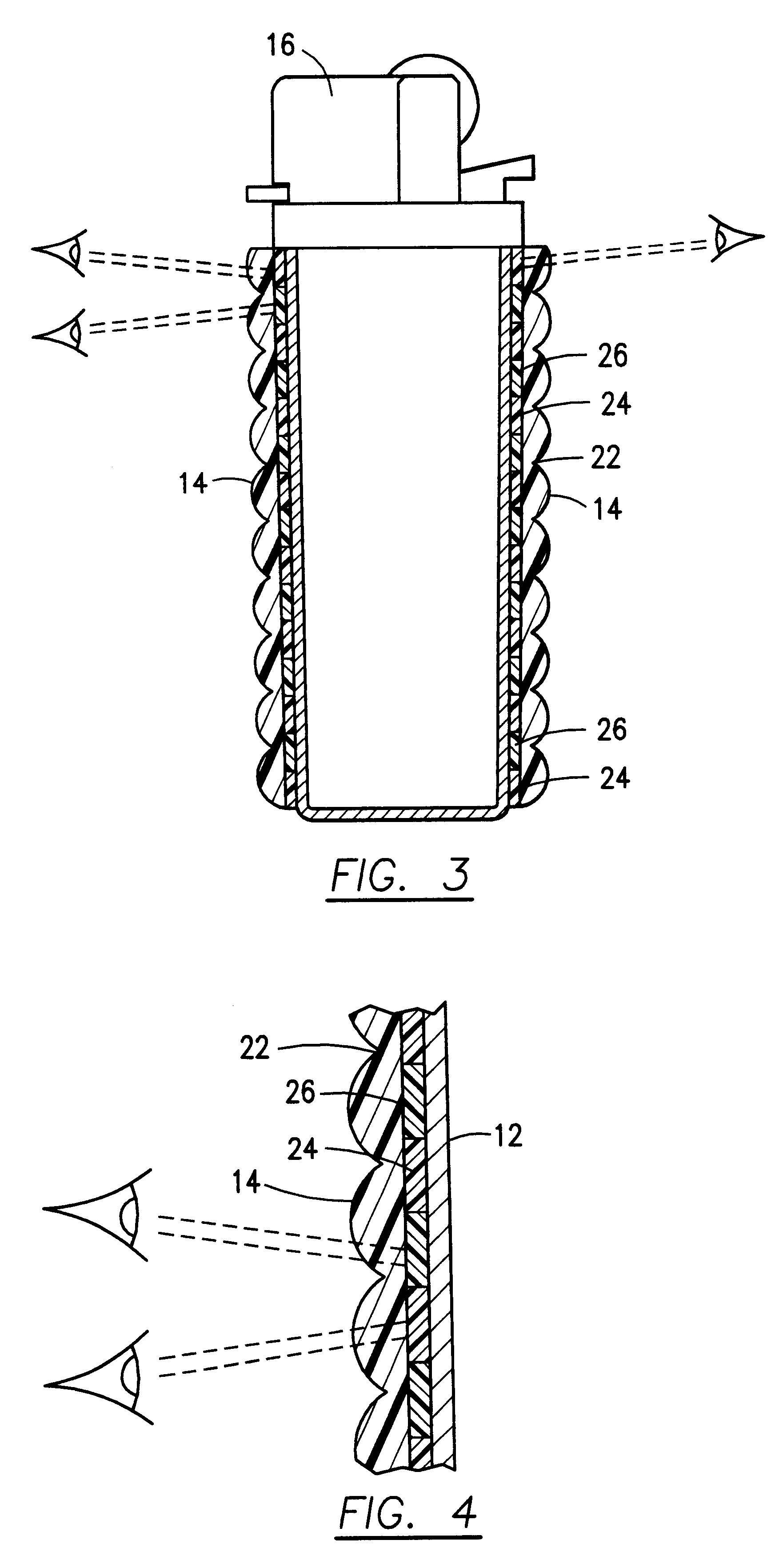 Cigarette lighter with changeable display