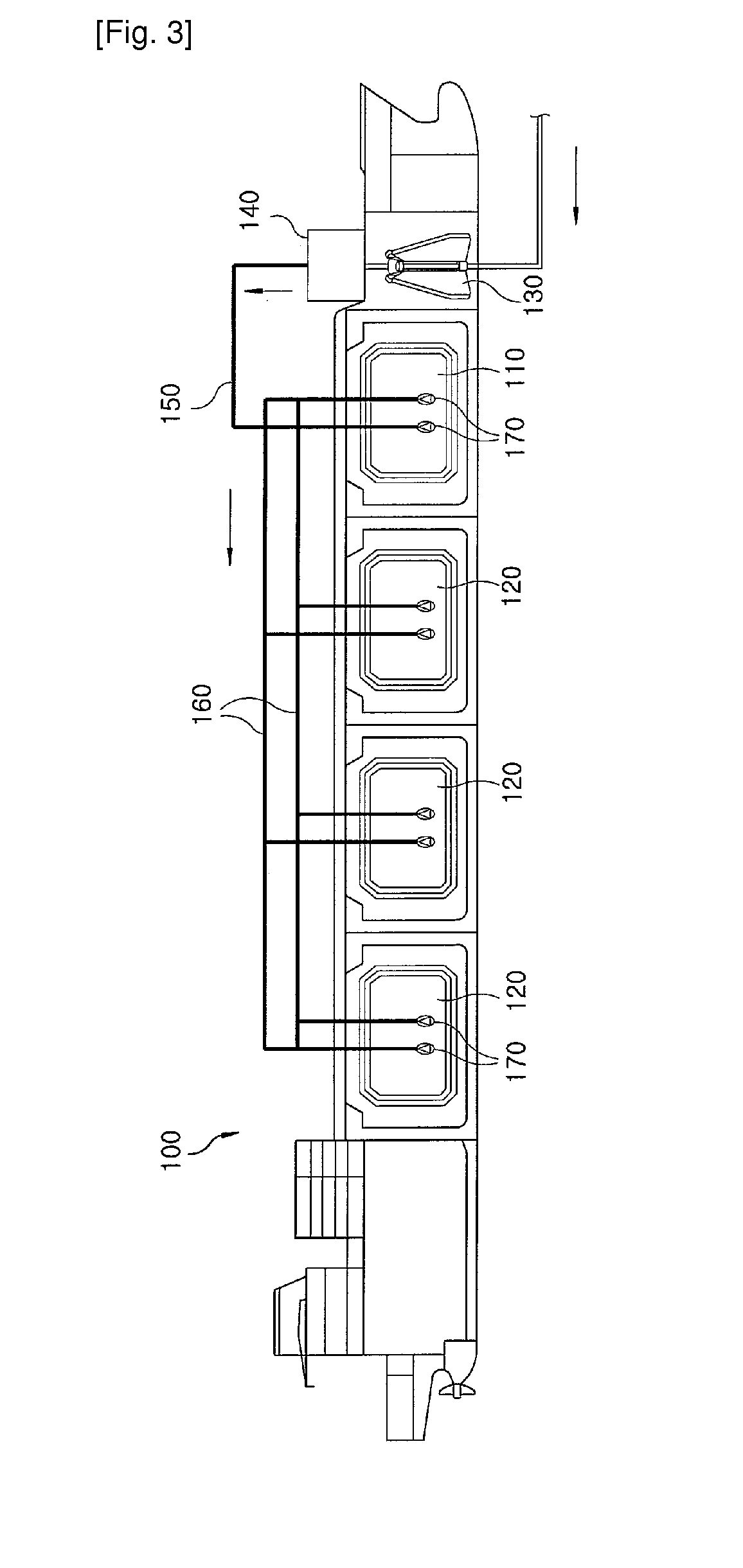 LNG carrier having an LNG loading and unloading system