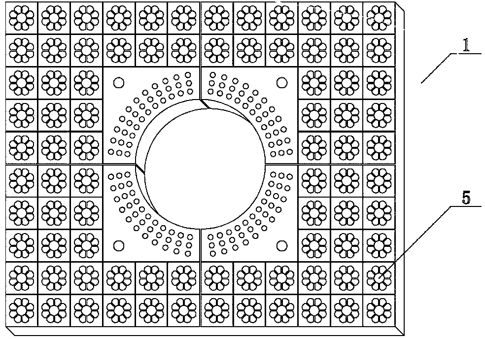 Combined type plant pit cover plate and application of combined type plant pit cover plate