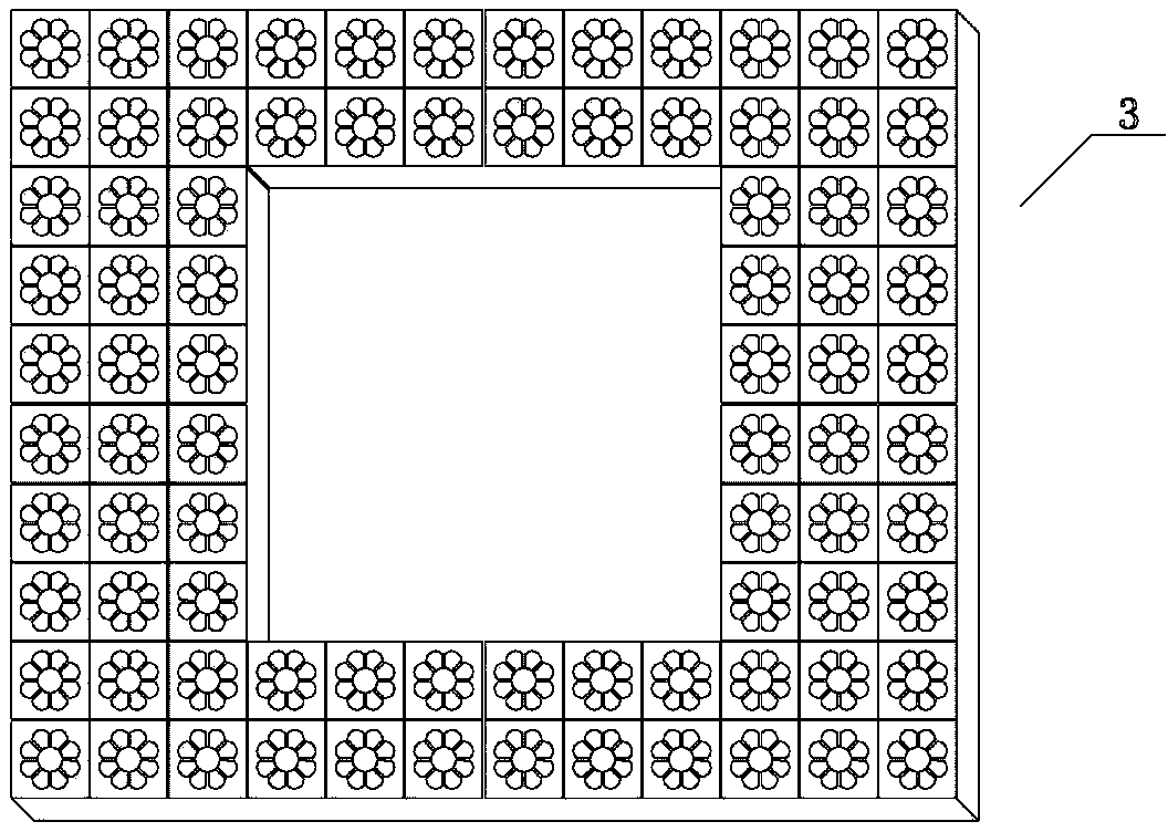 Combined type plant pit cover plate and application of combined type plant pit cover plate