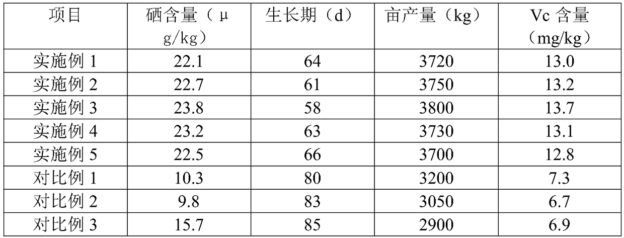 Water culture and planting method for selenium-rich lettuces