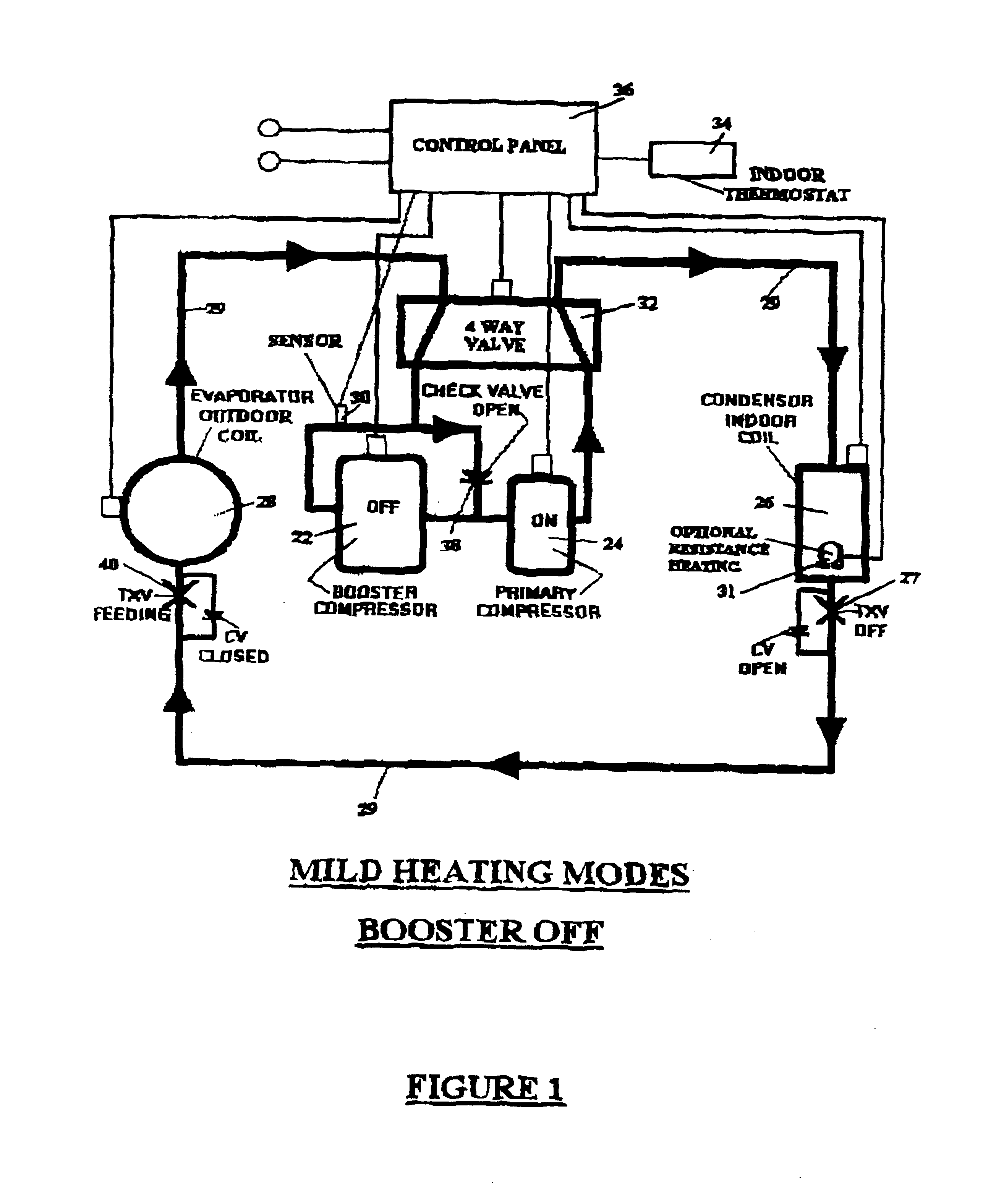 Boosted air source heat pump