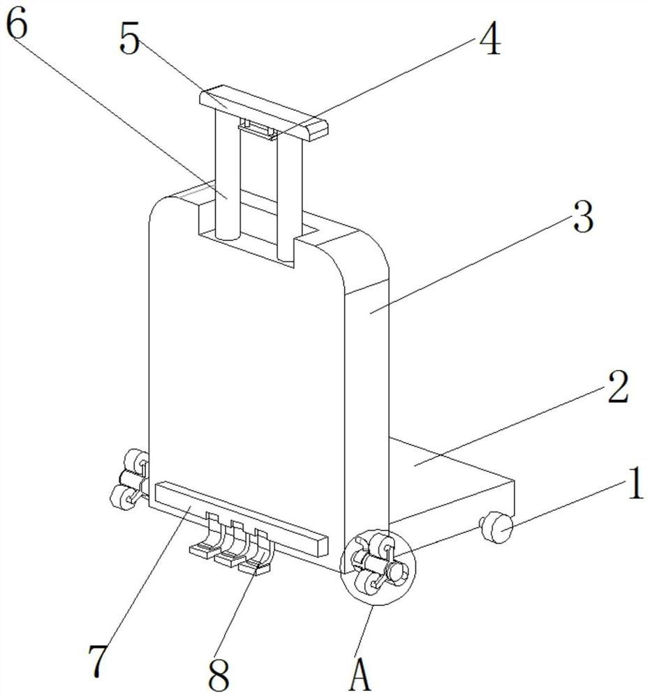 A construction site handling device based on elastic assisted climbing stairs