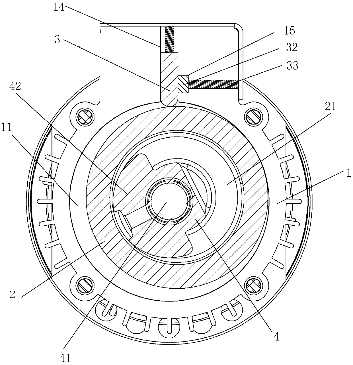 Rotary air compressor head