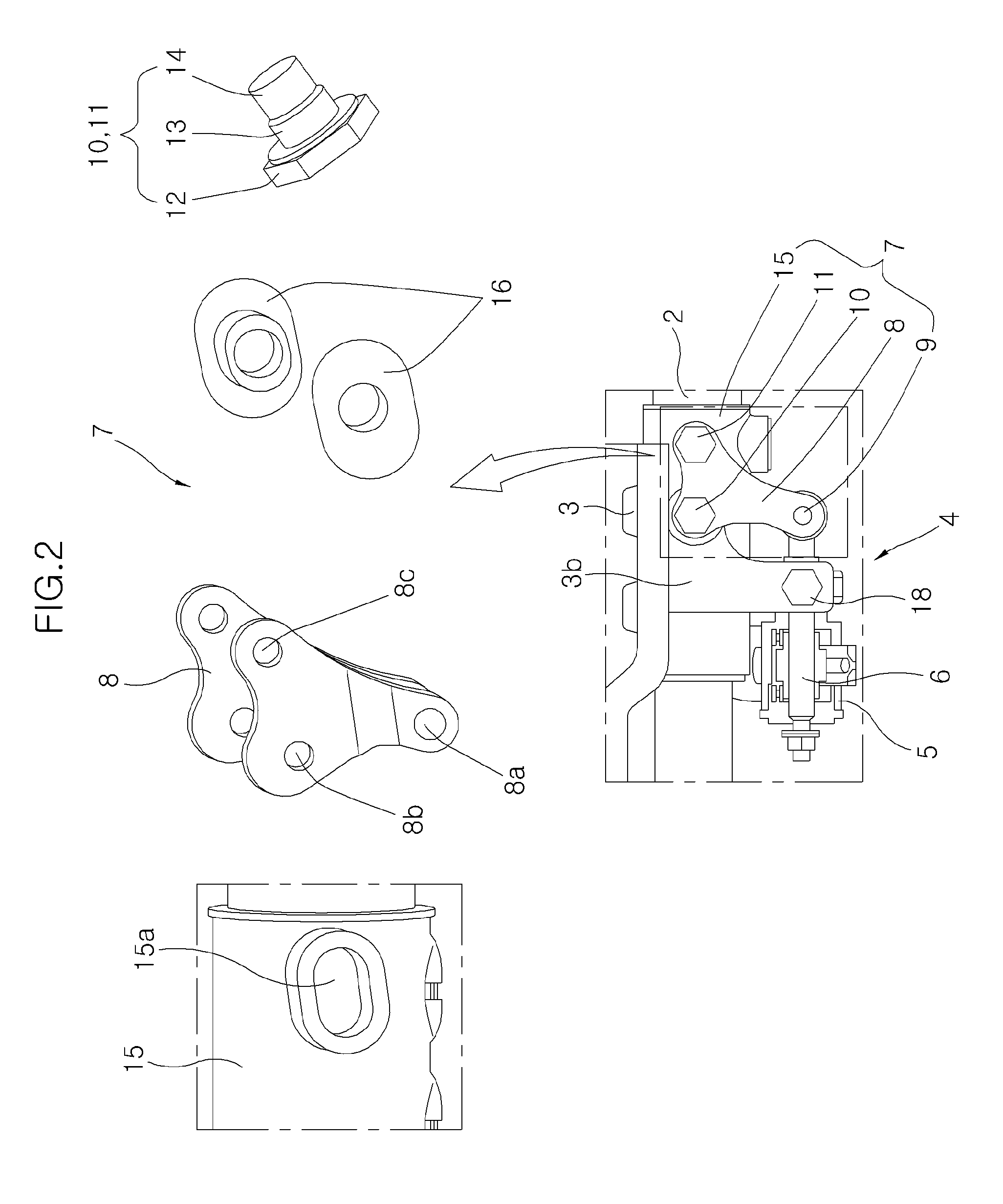 Lower type motor driven column apparatus