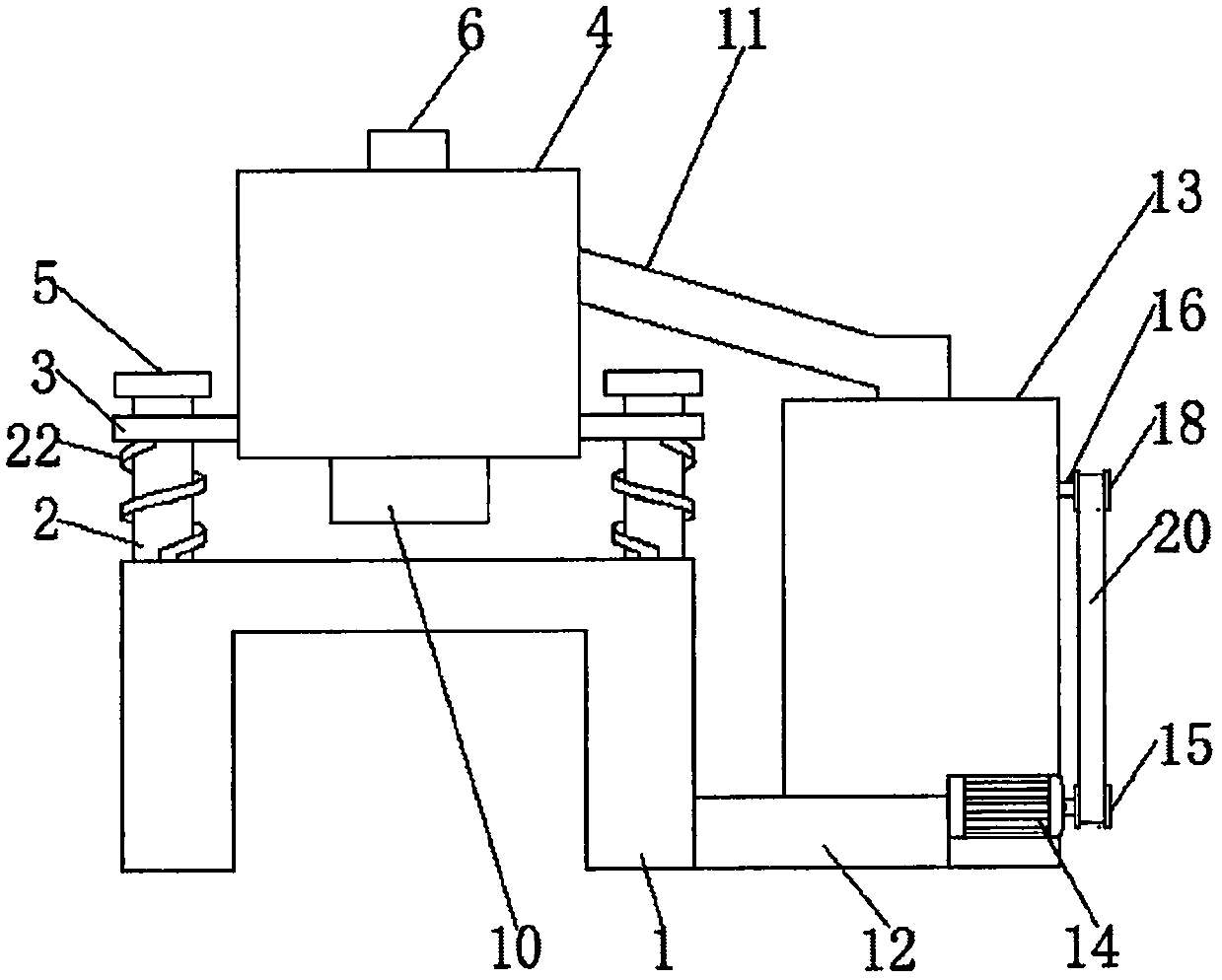 Secondary grinding equipment for rice flour screening