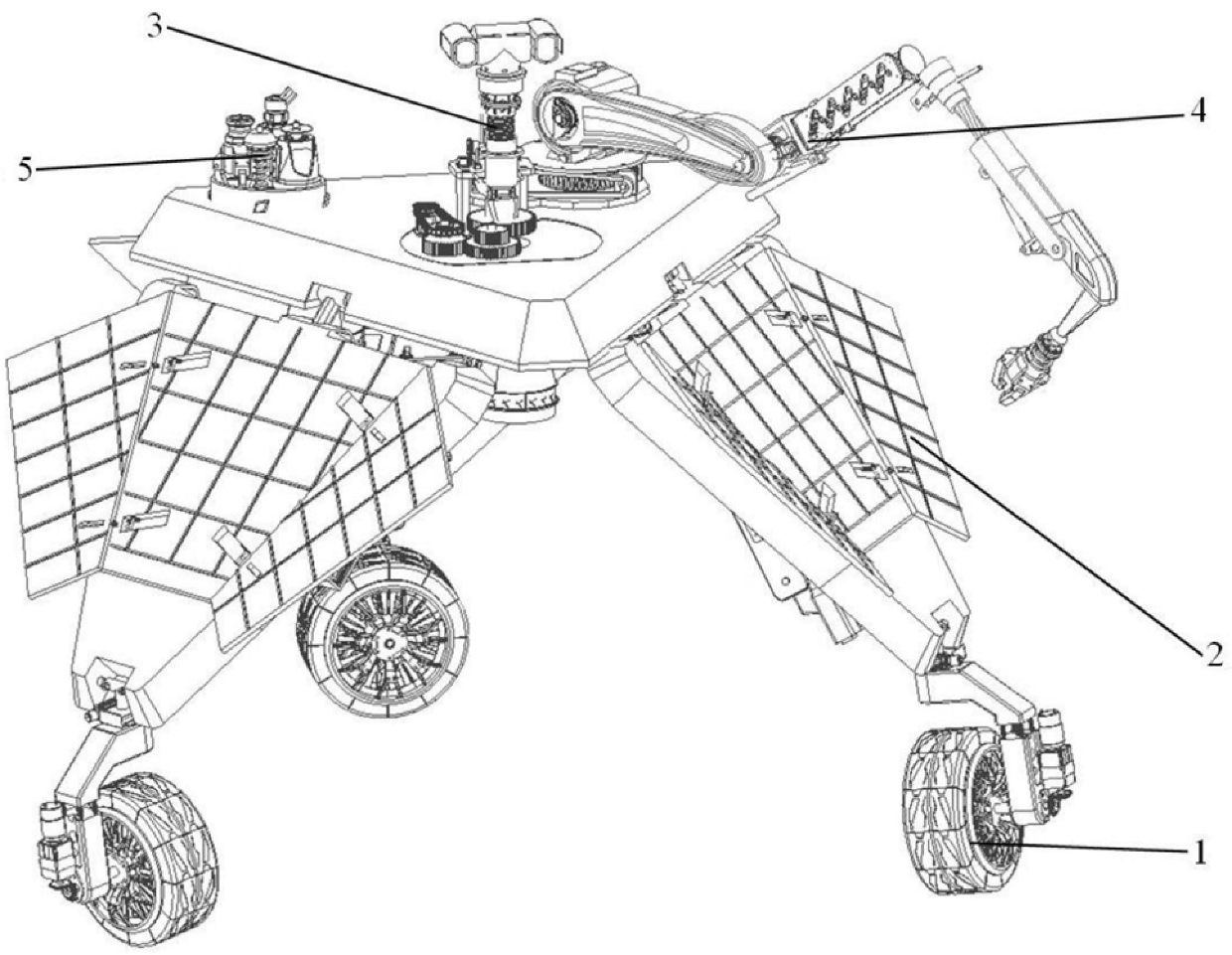 Foldable Moon Camp Auxiliary Building Robot