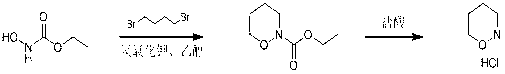 Method of synthesizing 1, 2-morpholine hydrochloride