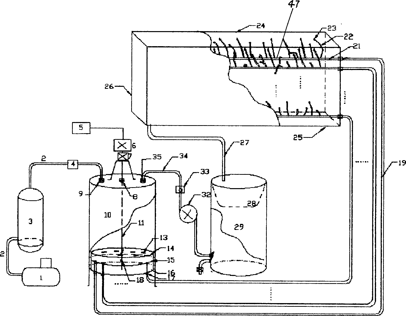 Method of high speed high pressure spraying decoration on textile paste yarn dyeing production line and its device