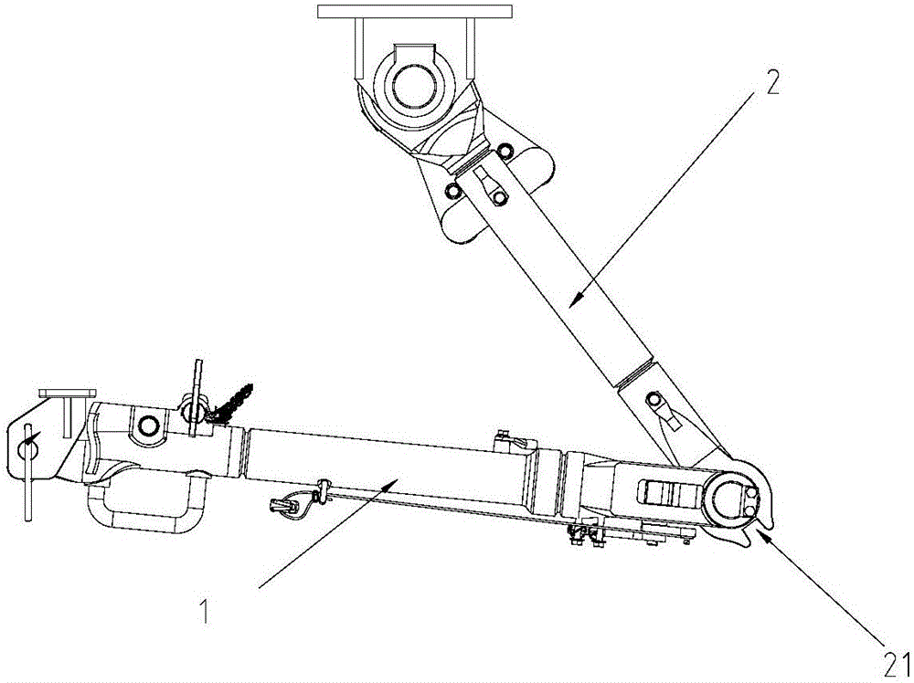 Locking device for foldable draw gear, foldable draw gear and locking method of foldable draw gear