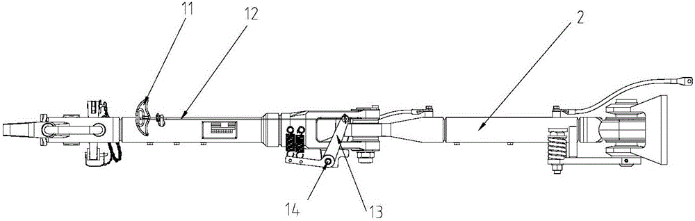 Locking device for foldable draw gear, foldable draw gear and locking method of foldable draw gear