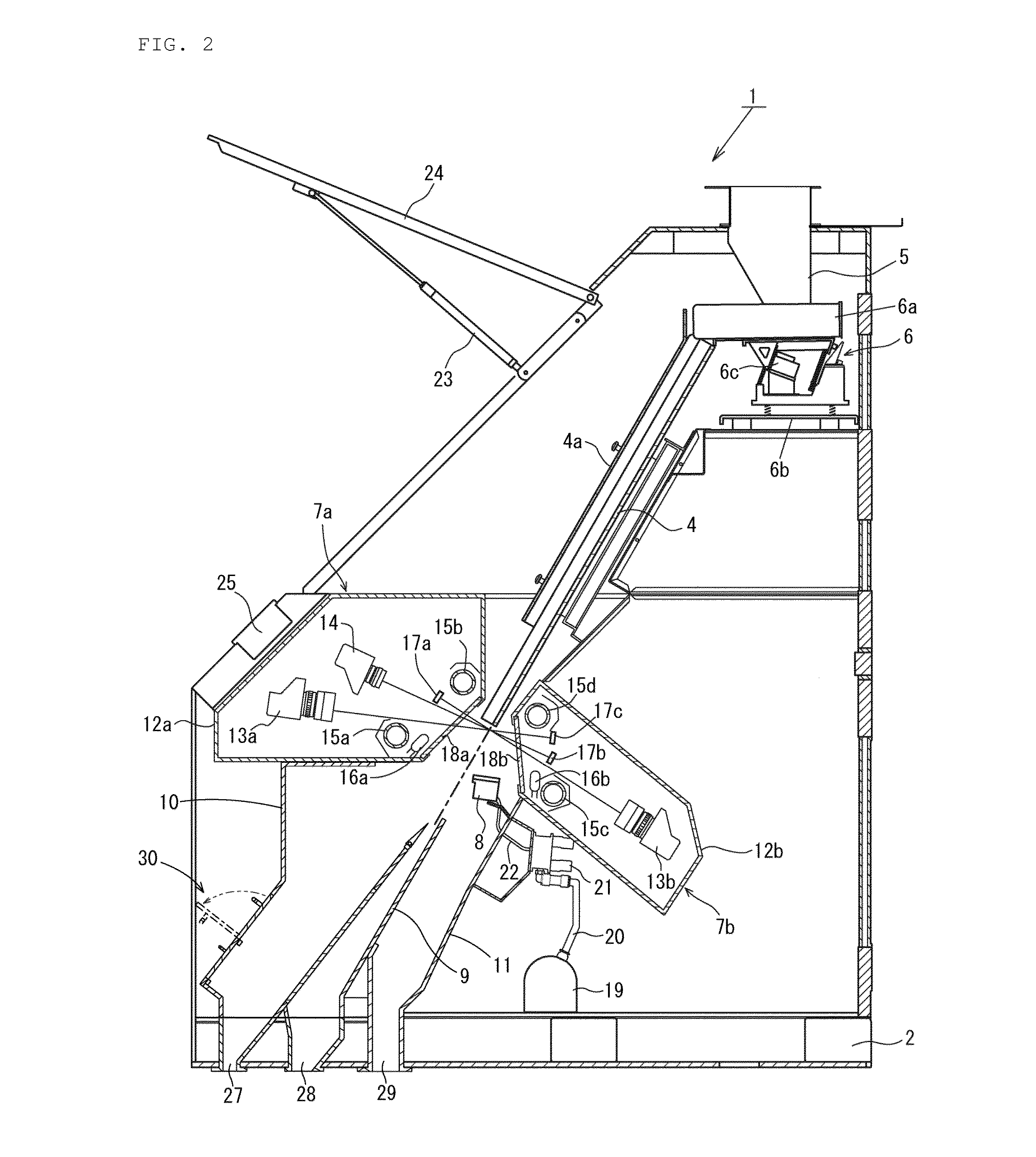 Optical type granule sorting machine