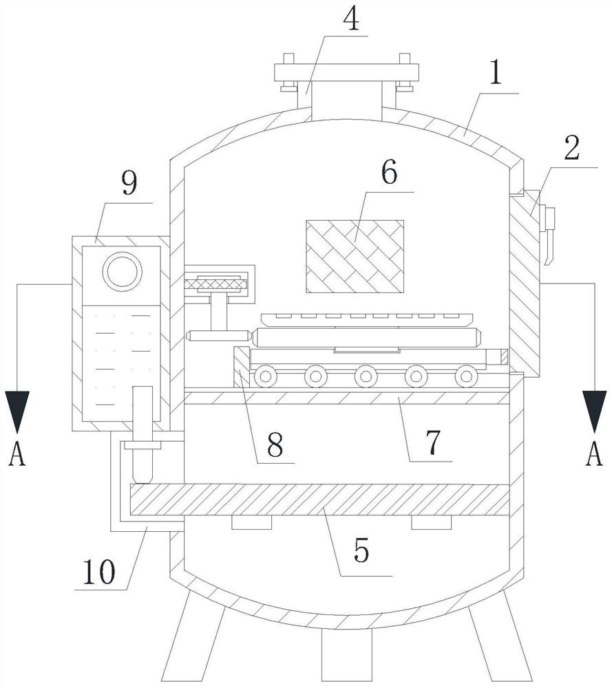 A heating furnace for heat treatment of wear-resistant parts