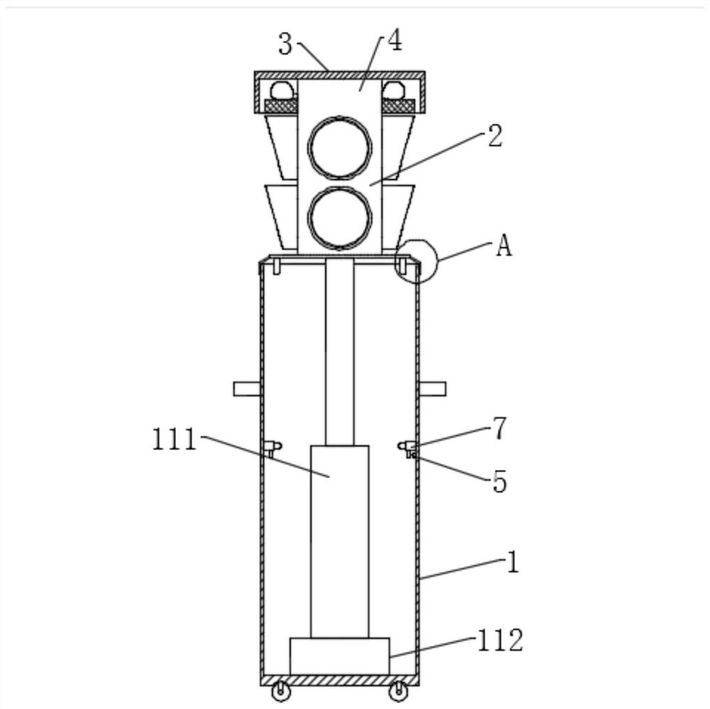 A protective mobile traffic signal light