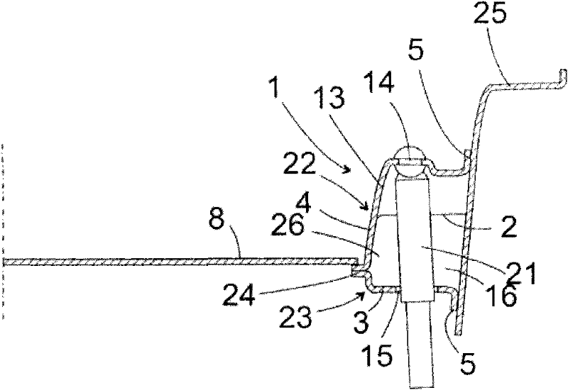 Rear floor structure for a motor vehicle