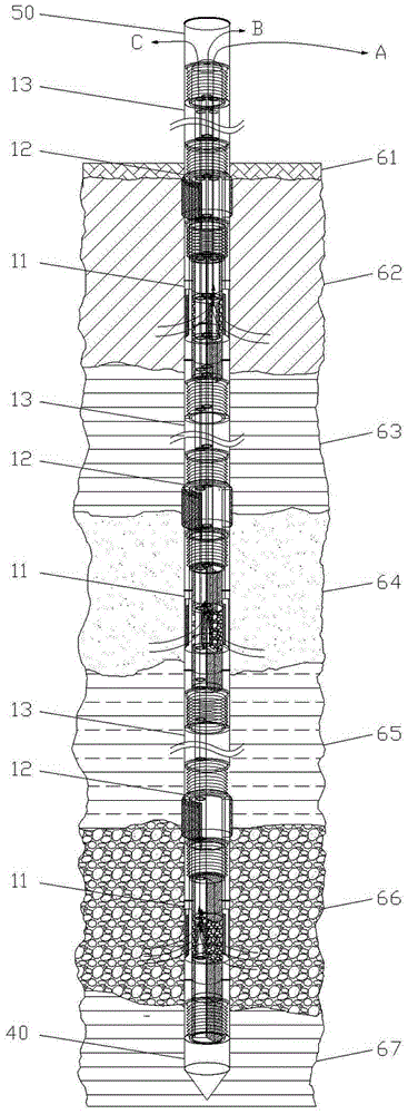 Modularized single-well and multilayered identification and sampling system for underground water