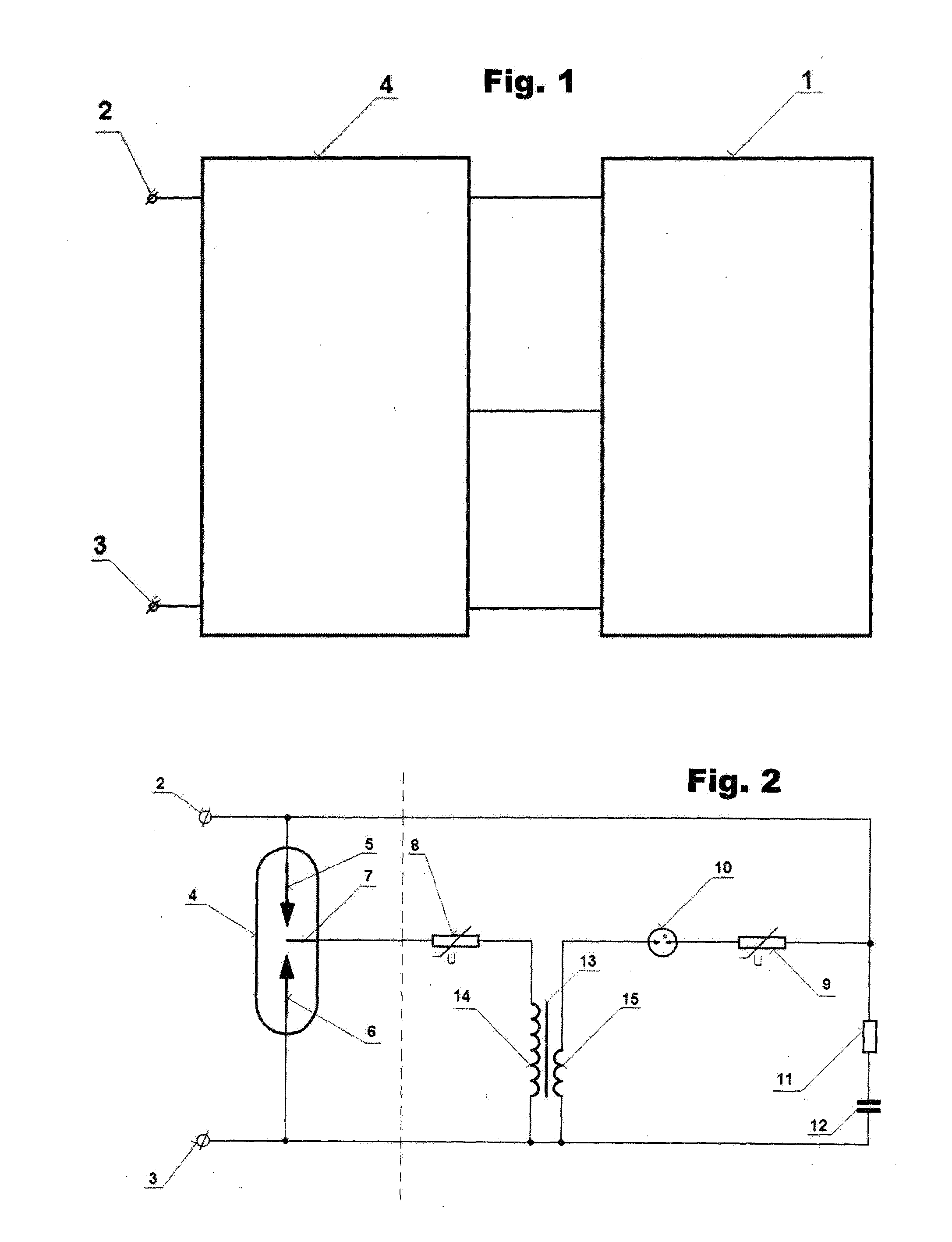 Triggering circuit of the overvoltage protection